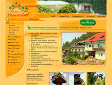 Tablet Screenshot of hotelpension-tannenhof.de